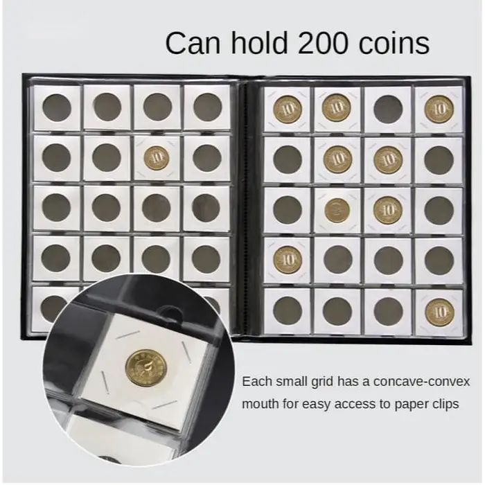PCCB Professional Coin Album for 200 Coin capacity
