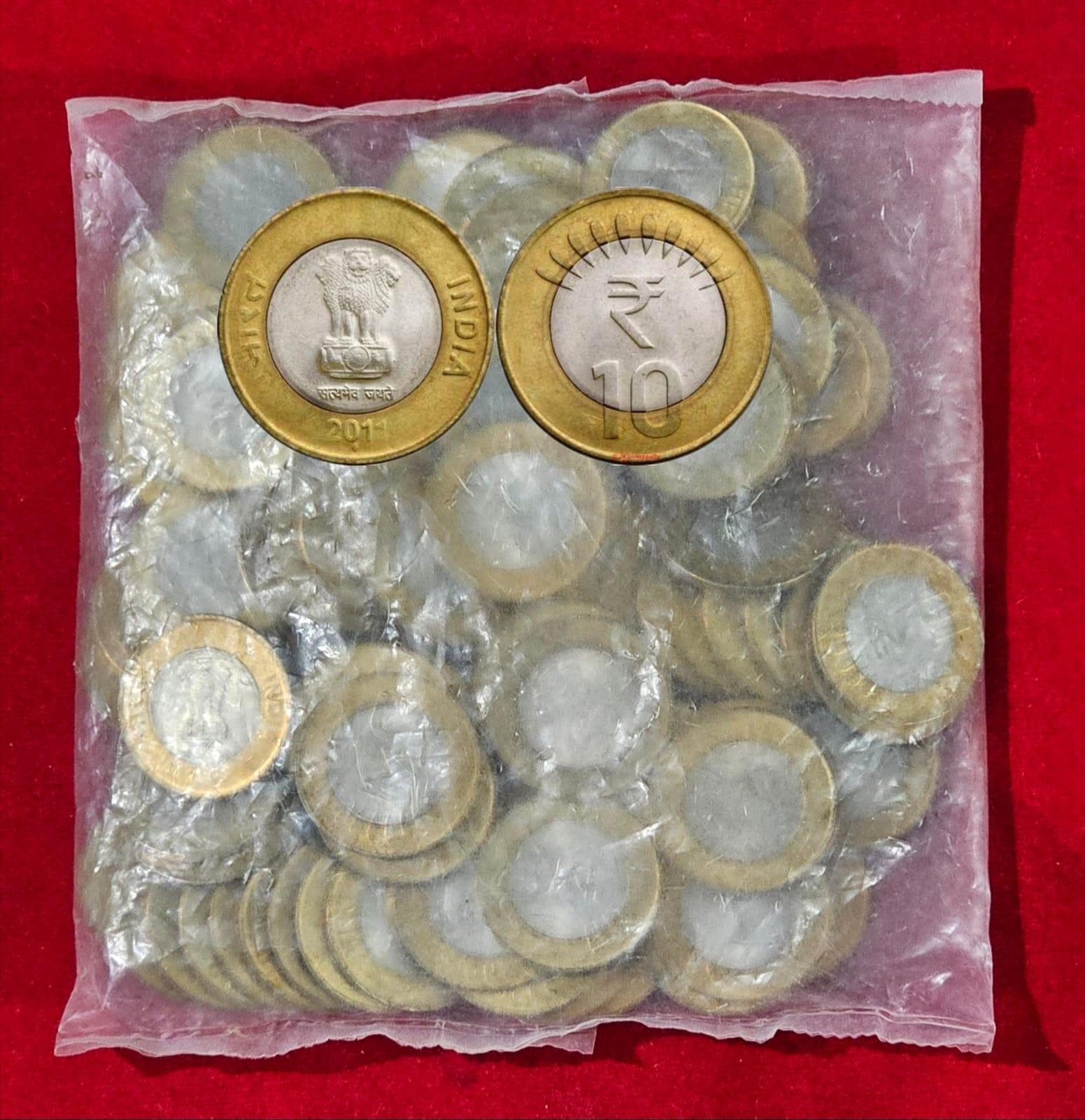Scarce 10 Rupees 2011 Bombay Mint Sealed Packet