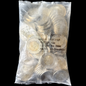 20 Rupees Raindrop Series 2020 Hyderabad Mint Sealed Packet of 100 Coins