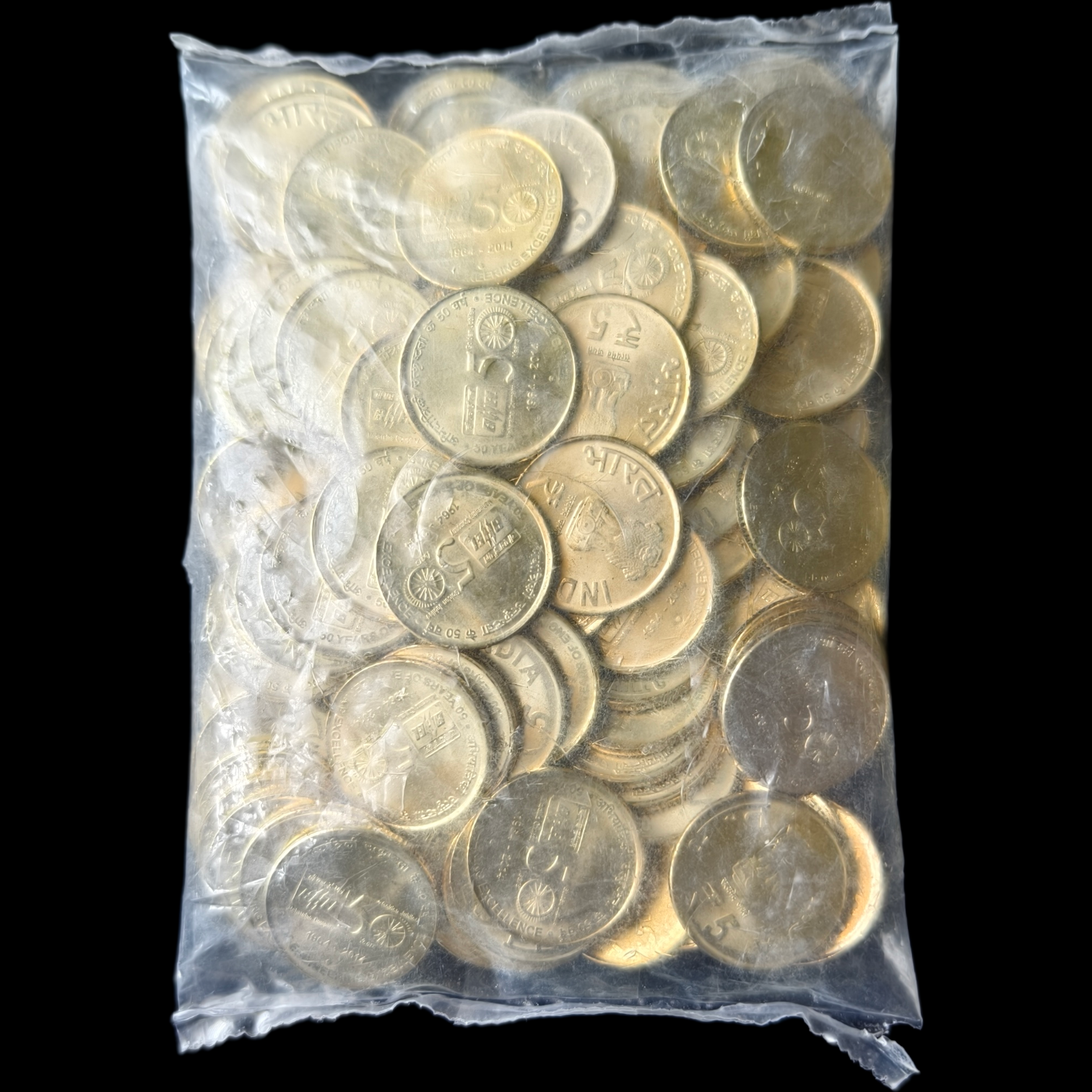 5 Rupees BHEL Noida Mint Sealed Packet of 100 Coins