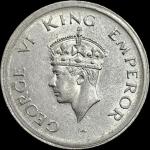 Scarce 1 Rupees 1947 Gem UNC Bombay Mint Coin