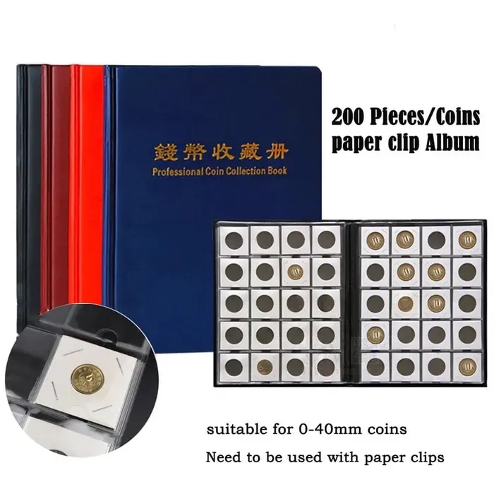 PCCB Professional Coin Album for 200 Coin capacity