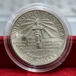 1 Dollar-Statue of Liberty 1986 United States Silver Coin