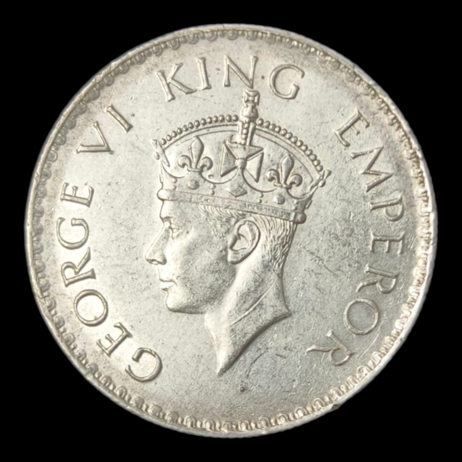 1 Rupees 1938 Rare George VI King Emperor UNC Coin