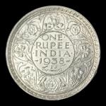 1 Rupees 1938 Rare George VI King Emperor UNC Coin