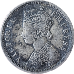 1/4 Rupees Victoria Empress 1877