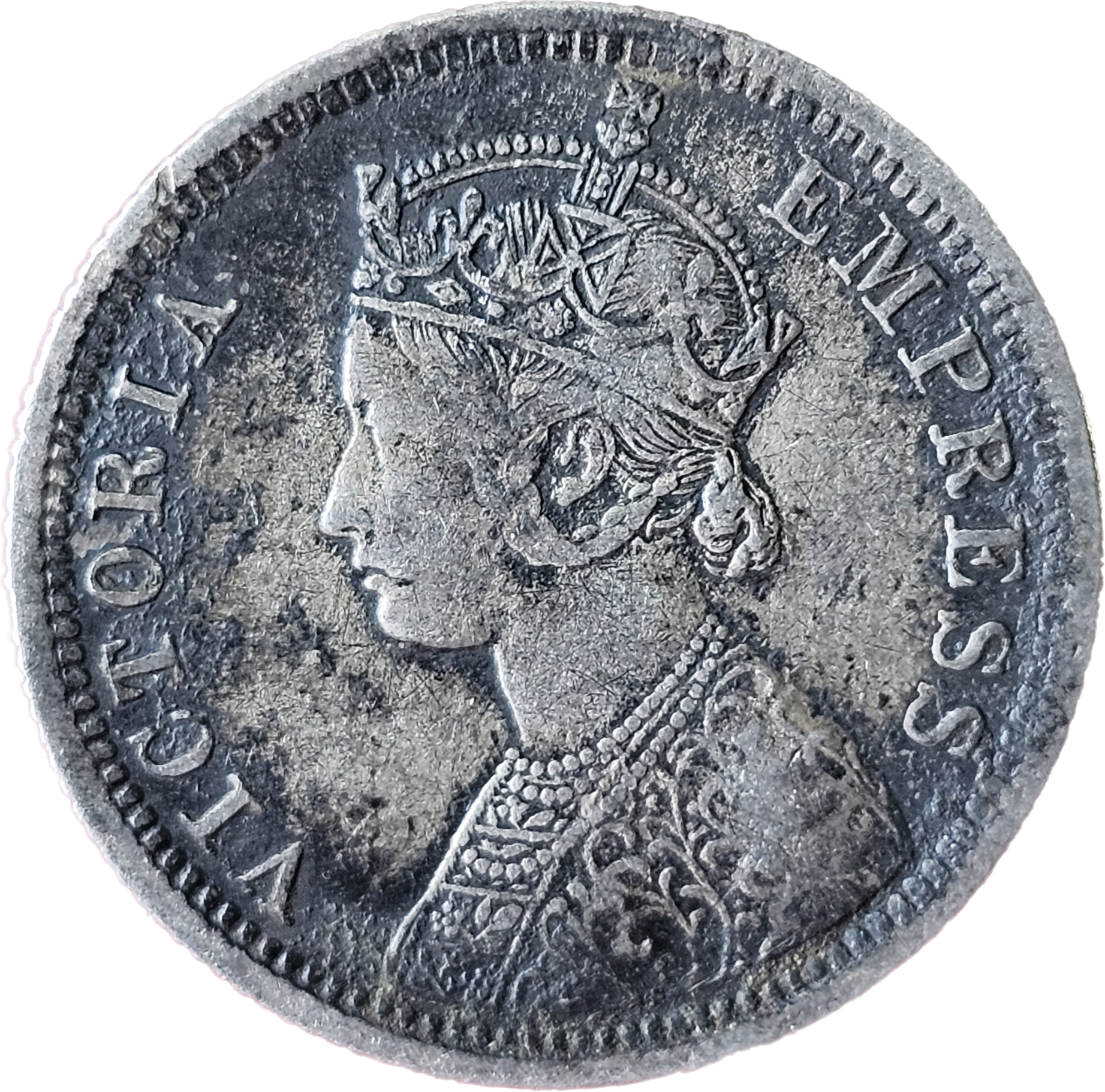 1/4 Rupees Victoria Empress 1877