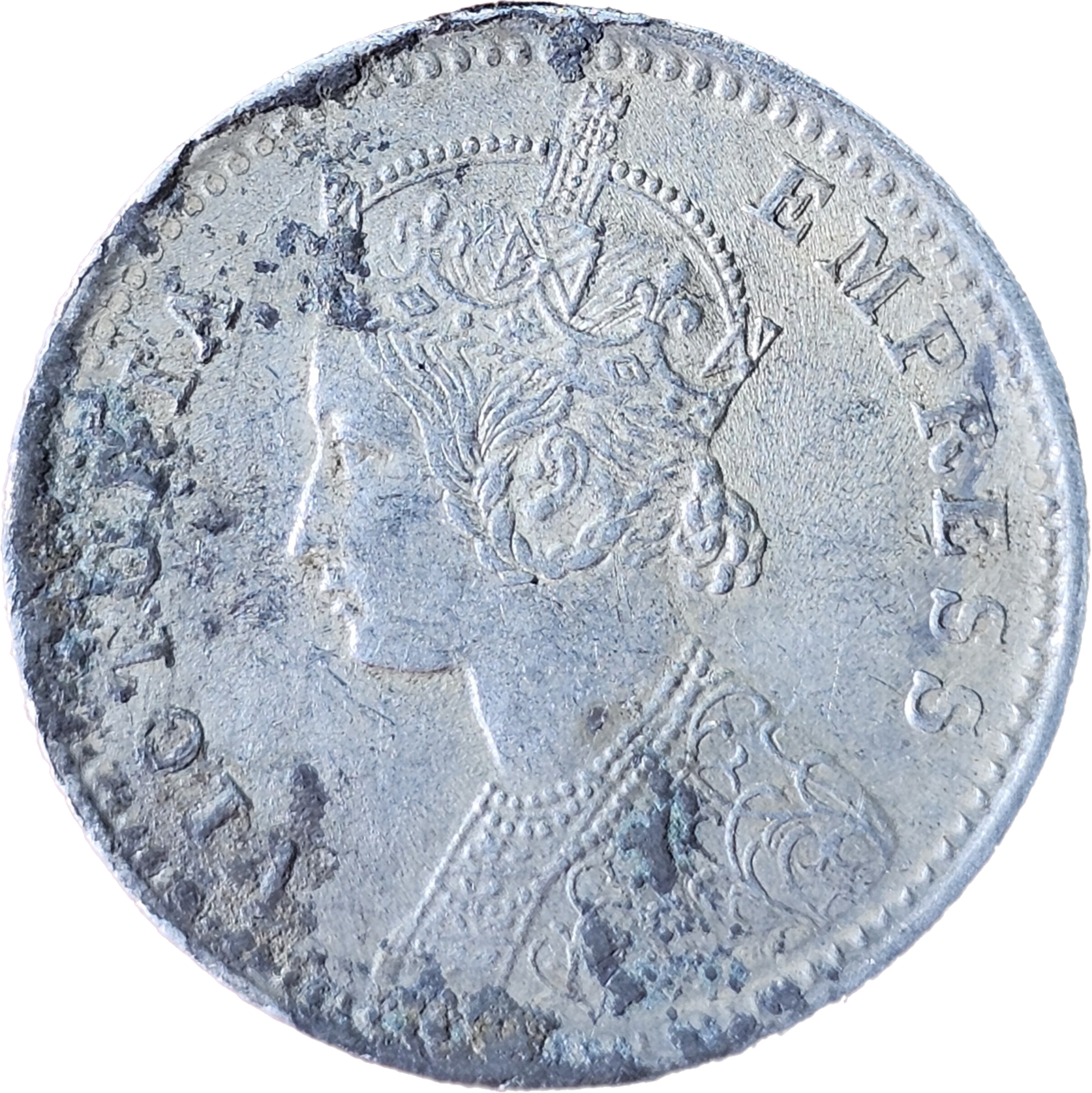 1/4 Rupees Victoria Empress 1882