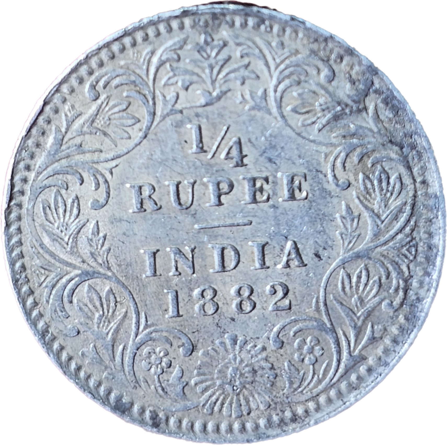 1/4 Rupees Victoria Empress 1882