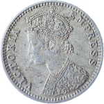 1/4 Rupees Victoria Empress 1889