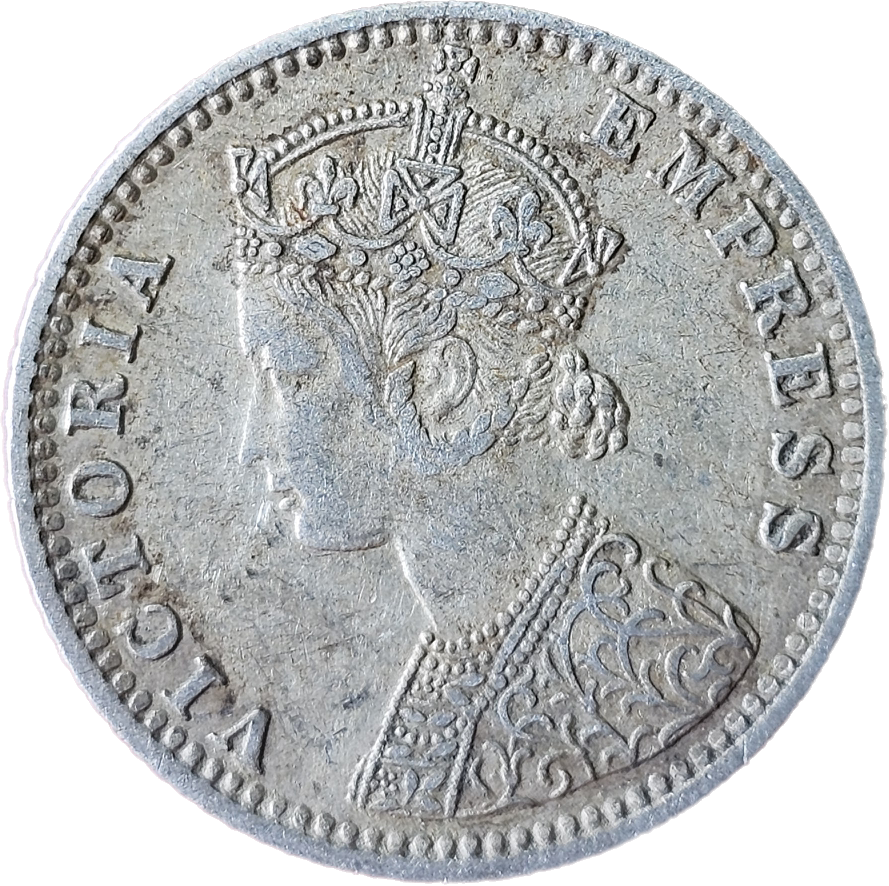 1/4 Rupees Victoria Empress 1889