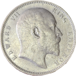 Edward VII King Emperor 1909 Silver Coin