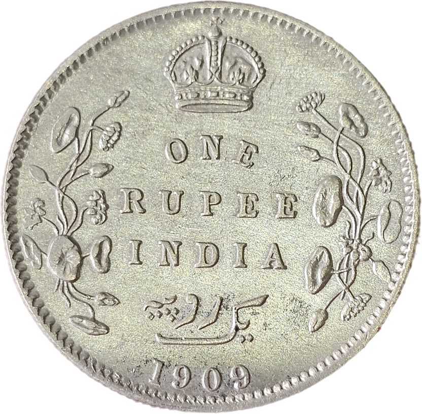 Edward VII King Emperor 1909 Silver Coin