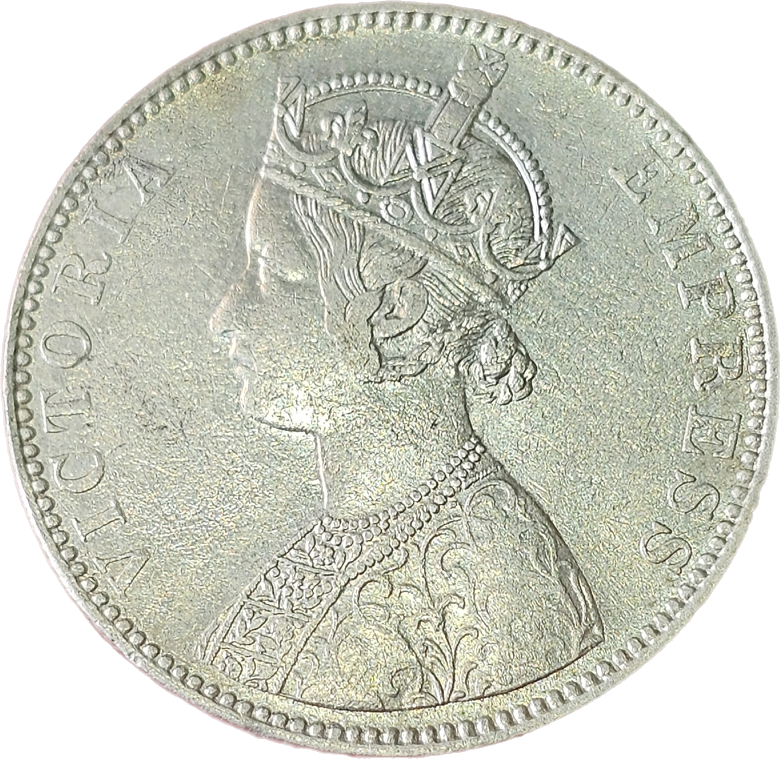 Rare Victoria Empress One Rupee 1897 Silver Coin