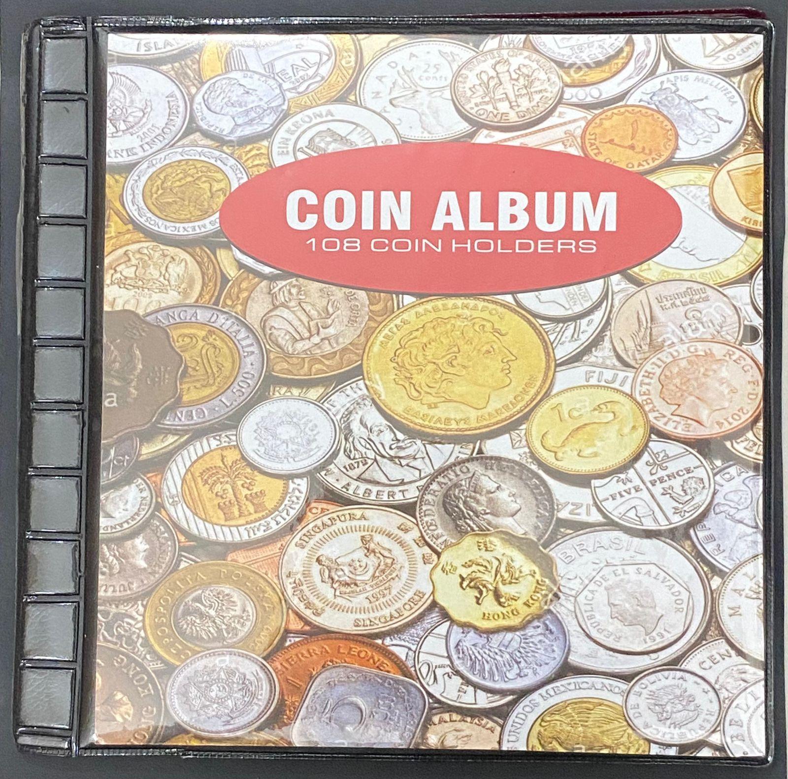 Coin Album 108 Pocket for Coins Collection