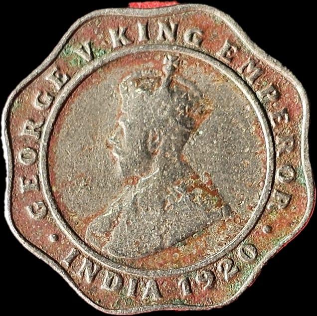 George V King Emperor 4 Annas Coin