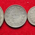 Rarest Sri Sayaji Rao Gaekwad Baroda 4 Silver Coins set