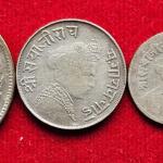Rarest Sri Sayaji Rao Gaekwad Baroda 4 Silver Coins set