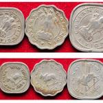 Scarce Bull Set of 3 Bombay Mint Coins