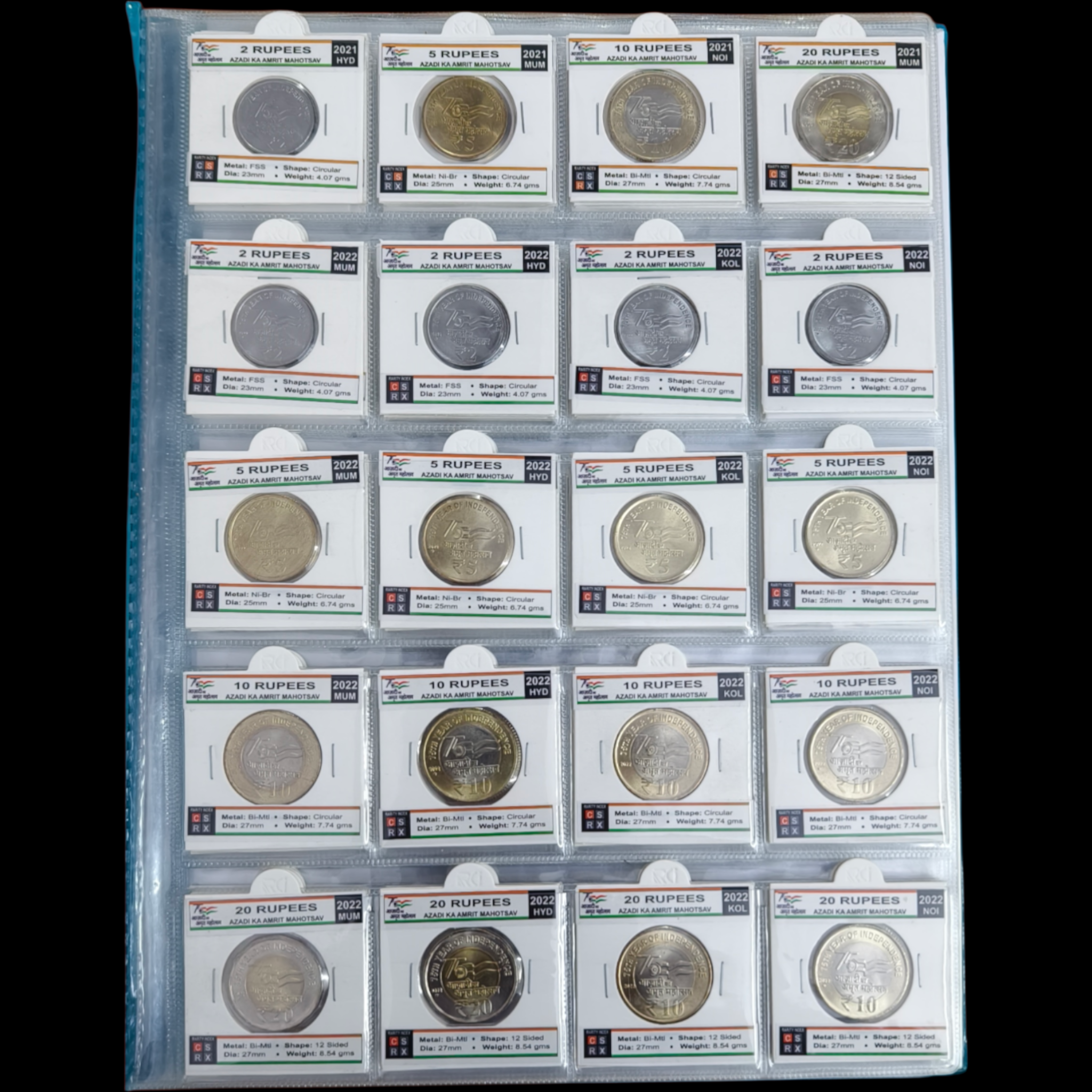 Complete 2021 to 2025 AKAM Coin Album with 80 Coins