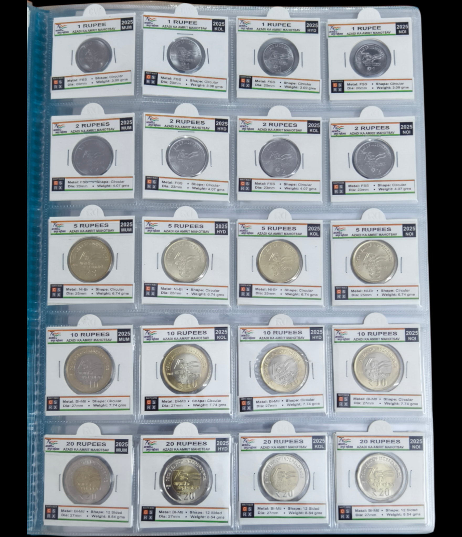 Complete 2021 to 2025 AKAM Coin Album with 80 Coins