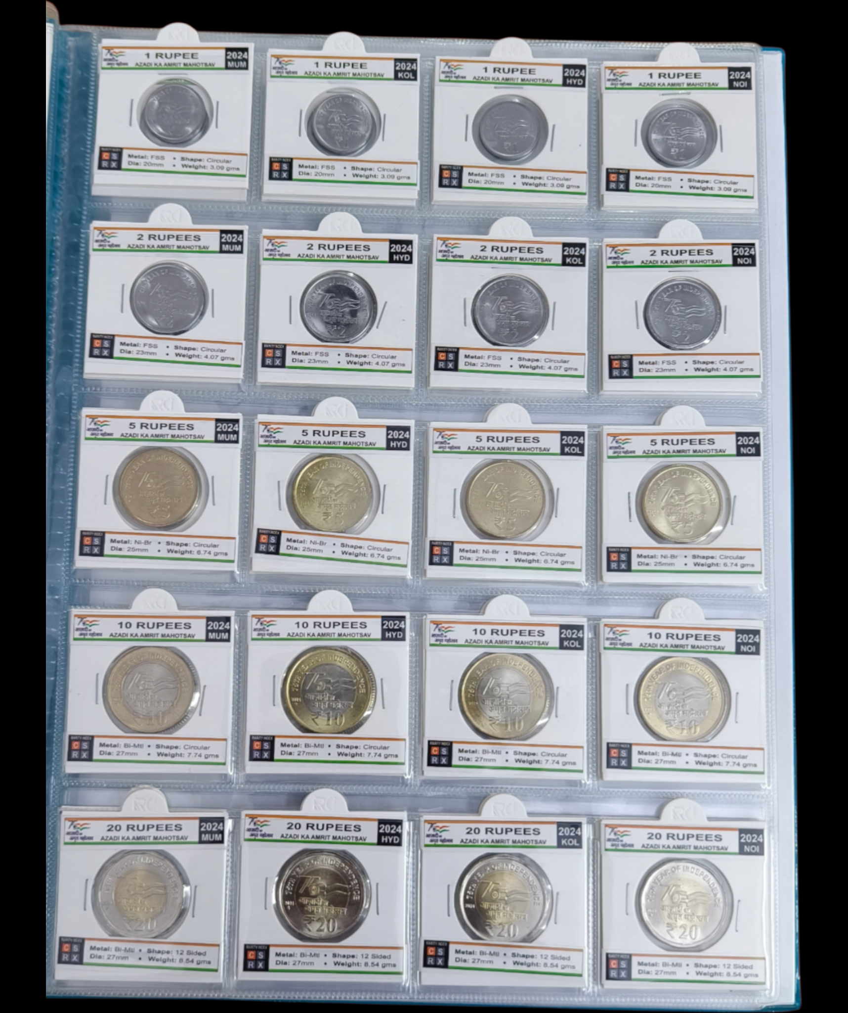 Complete 2021 to 2025 AKAM Coin Album with 80 Coins