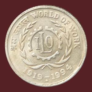 5Rs ILO Gem UNC Bombay Mint Coin