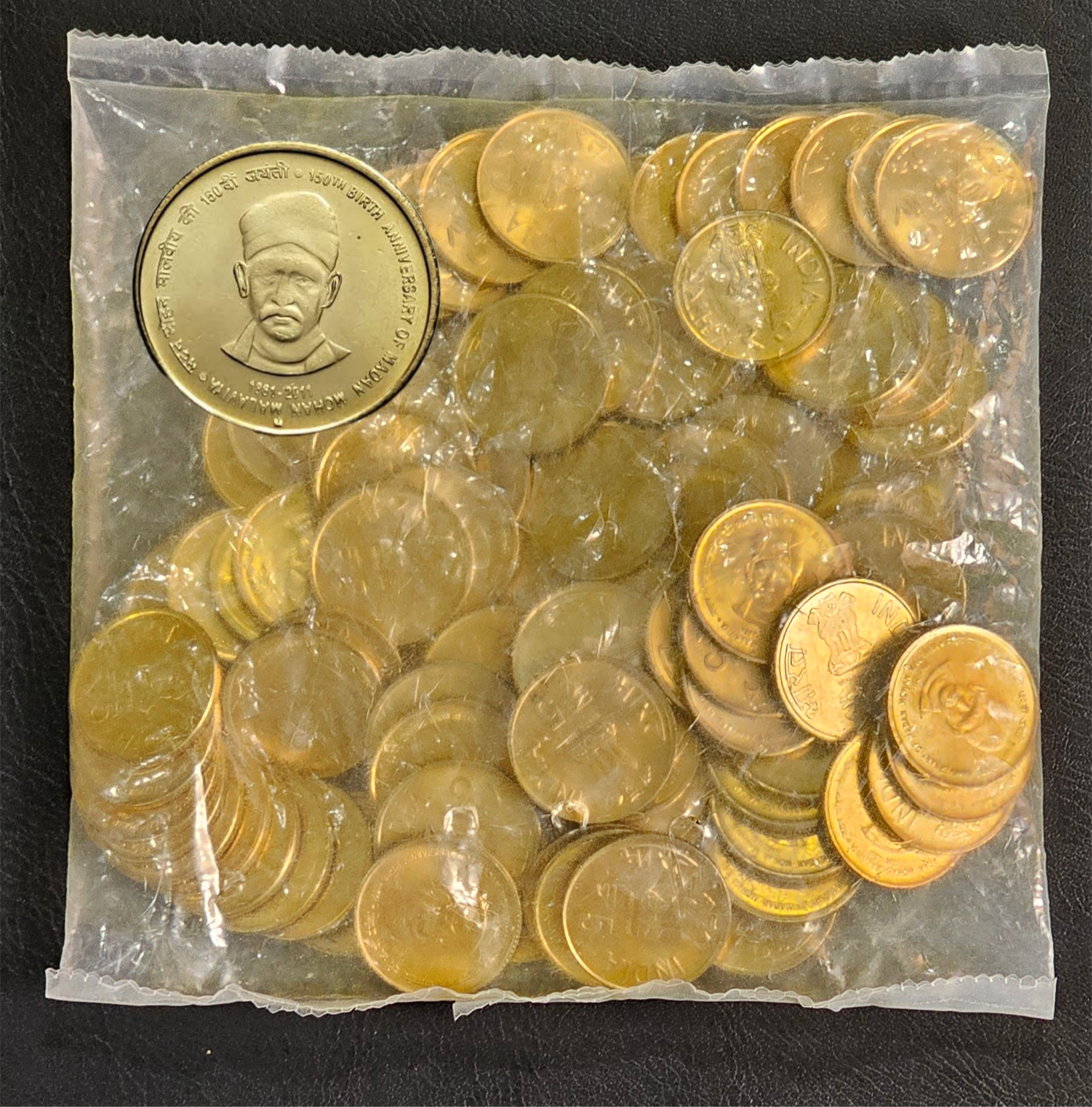 Rare 5 Rs Madan Mohan Malaviya M-Mint Rbi Sealed Packet