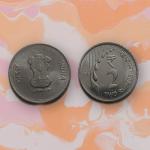 2 RUPEES RAINDROPS -2020 UNC COIN