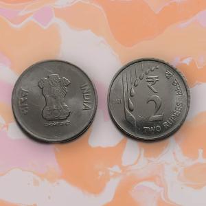 2 RUPEES RAINDROPS -2020 UNC COIN