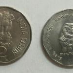 2 Rupee - Railways 150 Glorious Years- 1 No - UNC