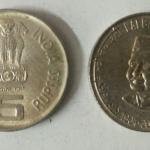 5 Rupee - Lal Bahadur Shastri Birth Centenary CUNI- 1 No - UNC