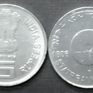 5 Rupee - State Bank of India- 1 No - UNC