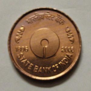 5 Rupee - State Bank of India CUNI - 1 No - (UNC set coin)