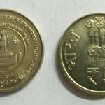 5 Rupee - Medical Research- 1 No - UNC