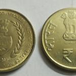 5 Rupee - C A G- 1 No - UNC