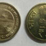 5 Rupee - 60 years of Parliament- 1 No - UNC