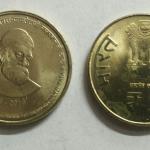 5 Rupee - 175th Birth Anniversary Jamshedji Nusserwanji Tata ji Nusserwanji Tata (1839-2014)- 1 No - UNC