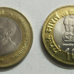10 Rupee - Homi Bhabha Birth Centenary Year 2008-2009- 1 No - UNC
