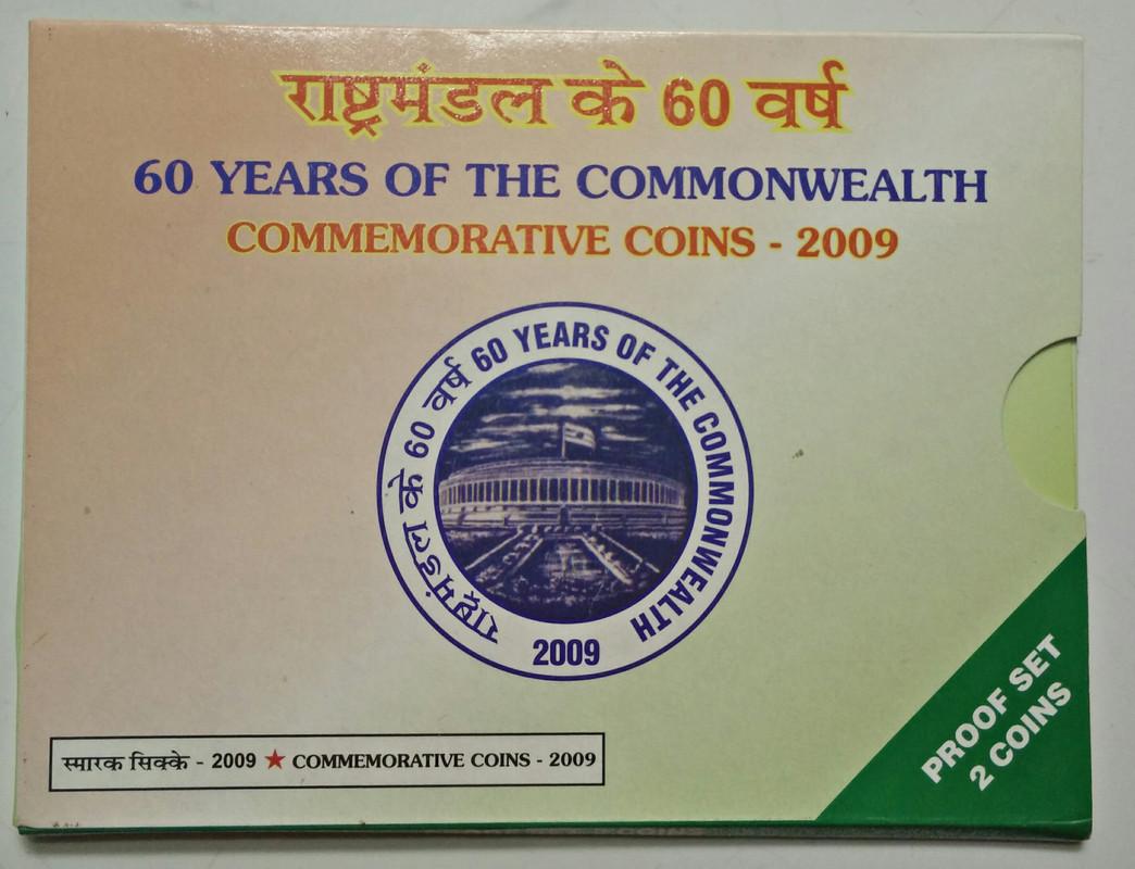 2009 - 60 Years of the Commonwealth Rs.100, Rs.5 (Proof Set)
