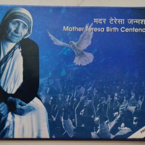 Mother Teresa Birth centenary Rs.100 Rs.5  (Proof set)