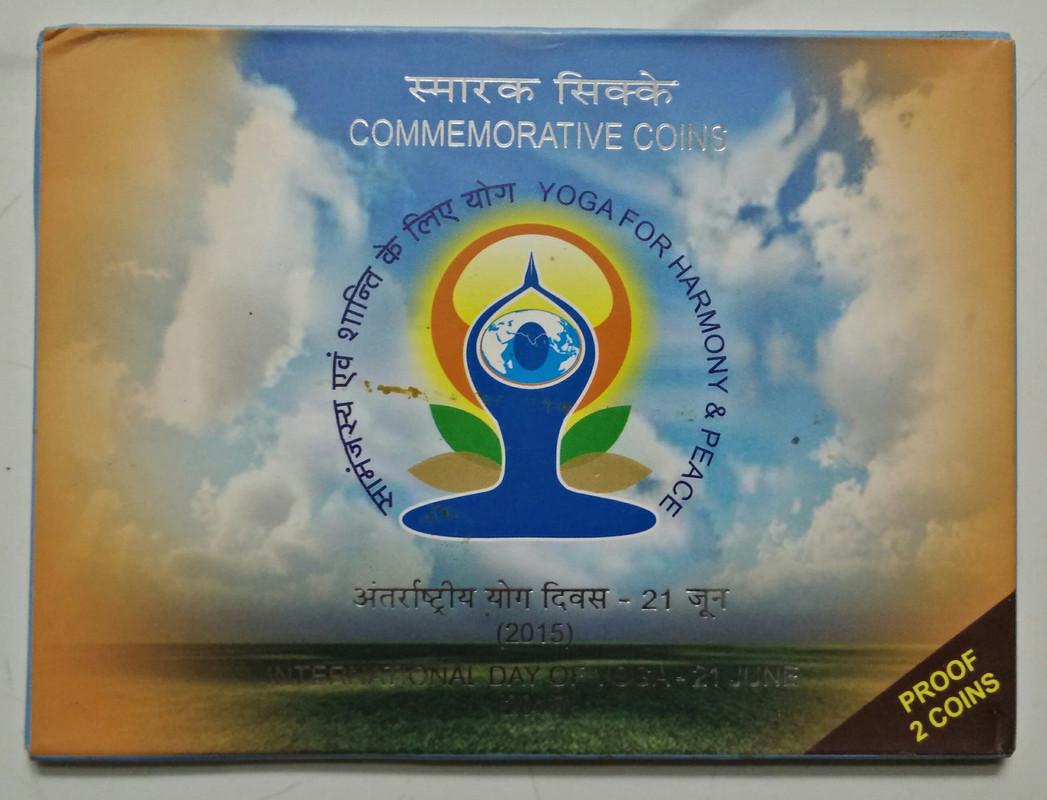 2015 - International Day of Yoga 21 June Rs.100, Rs.10 (Proof Set)