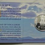 2015 - International Day of Yoga 21 June Rs.100, Rs.10 (Proof Set)