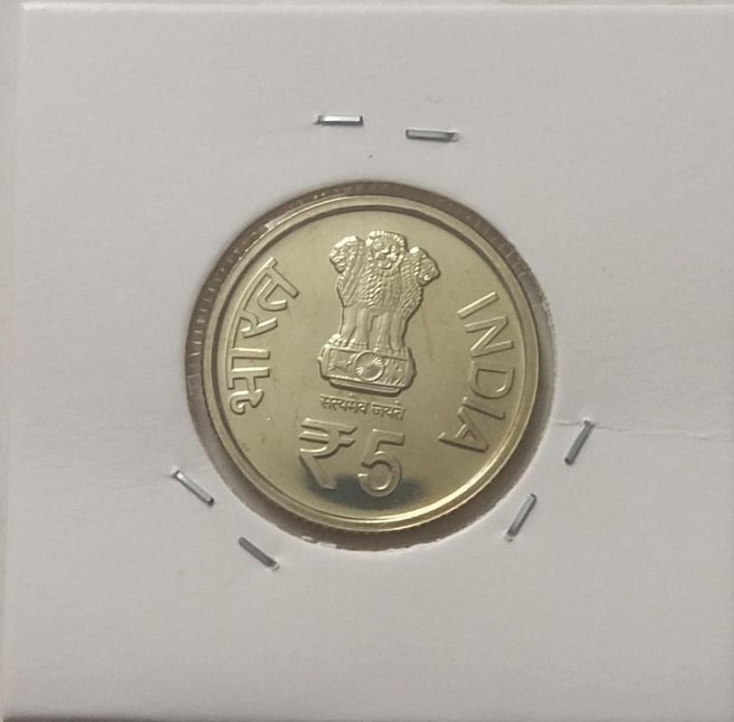 5 Rupee - DR.M.G. Ramachandran Birth Centenary - 1 No - (UNC set coin)