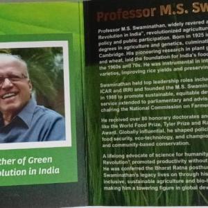 BIRTH CENTENARY OF PROF.M.S.SWAMINATHAN Rs.100 PROOF COIN