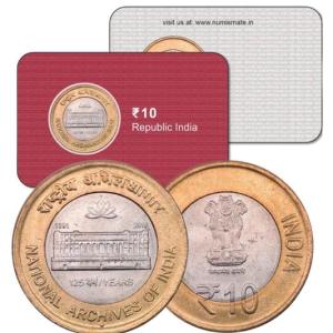National Archives Of India  ATM card Rs.10 (Pvt)