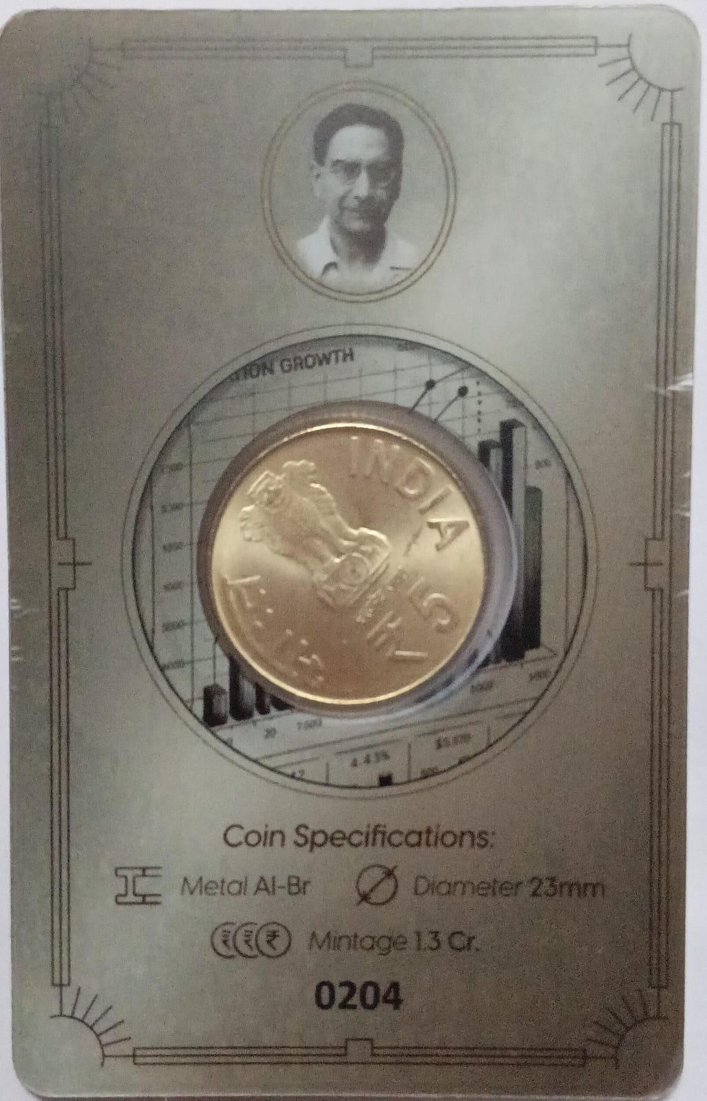 P.C MAHALANOBIS Statistician &Physicist Pioneer of Indian Statistics ATM card (Pvt)