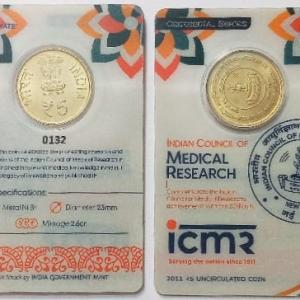 Indian Council Of Medical Research ATM card Rs.5 (Pvt)