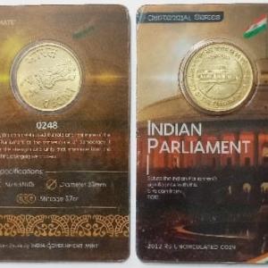 60 Years of The Parliament Of India ATM card Rs.5 (Pvt)