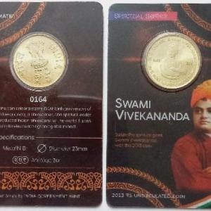150 Anniversary of Swami Vivekananda ATM card Rs.5 (Pvt)